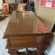 Bureau en chêne et verre