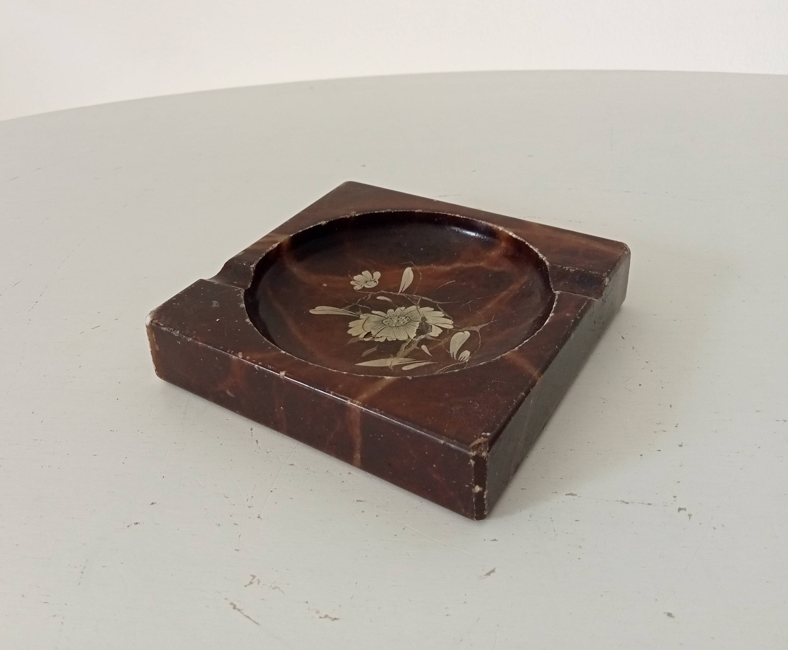 Vintage marble ashtray from the 60s/70s