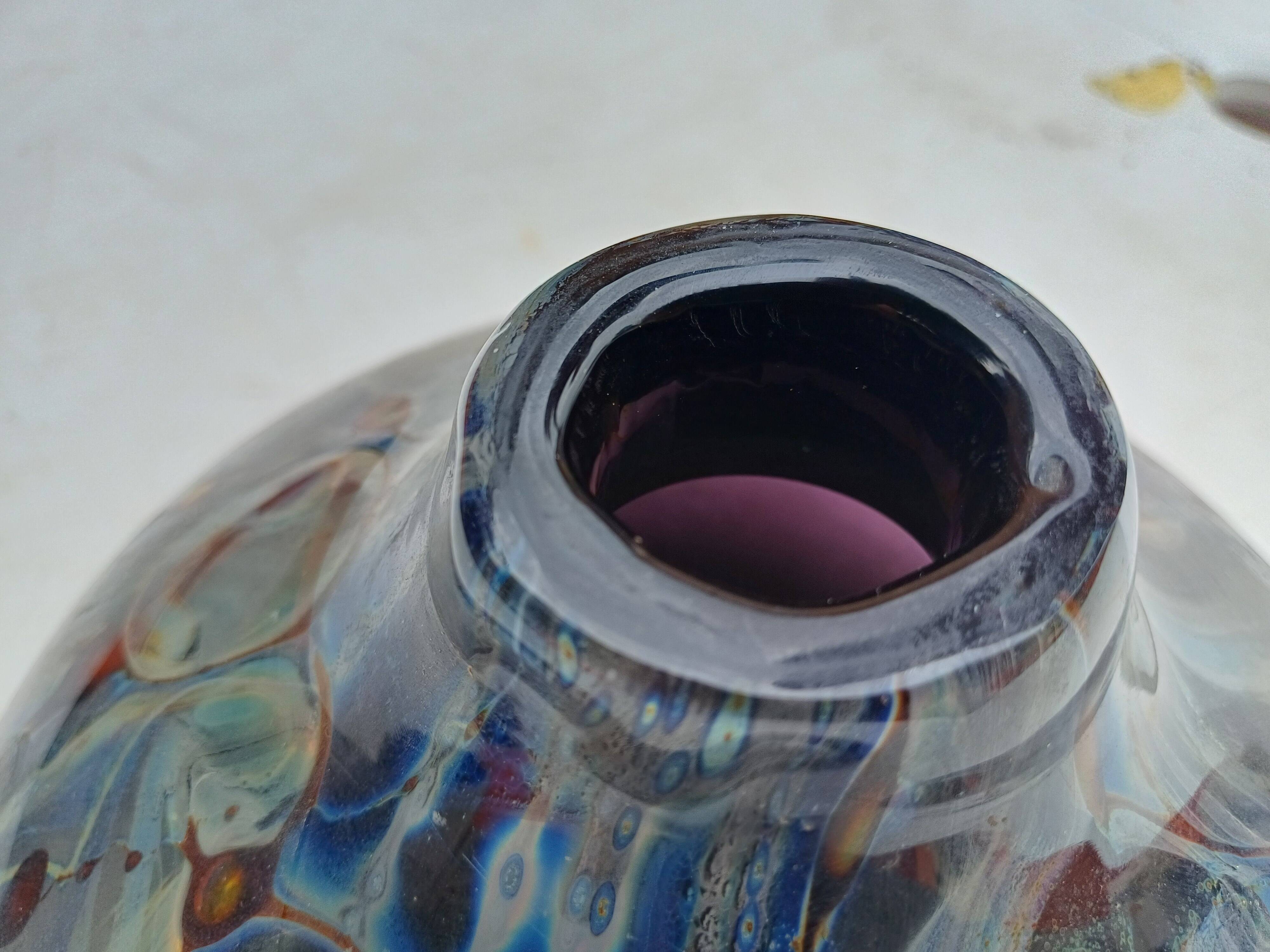 Glass Paste Vase by Louis Leloup, Val St Lambert