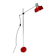 Adjustable red floor lamp in the style of Hoogervorst.