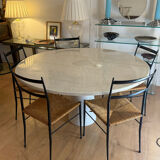 Eros Table in White Marble by Angelo Mangiarotti for Skipper, 1990s