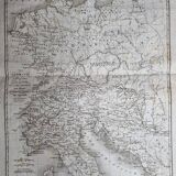 Map of Germania from the Atlas of the History of the Emperors of 1819, 48 x 34 cm