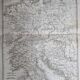 Carte de Germanie extraite de l'Atlas des l'histoire des empereurs de 1819, 48 x 34 cm
