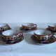 5 tea cups vintage porcelain, hand painted, Japan