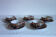 5 tea cups vintage porcelain, hand painted, Japan
