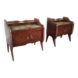 1950s Rosewood Nightstands, Mid Century Designer Nightstand