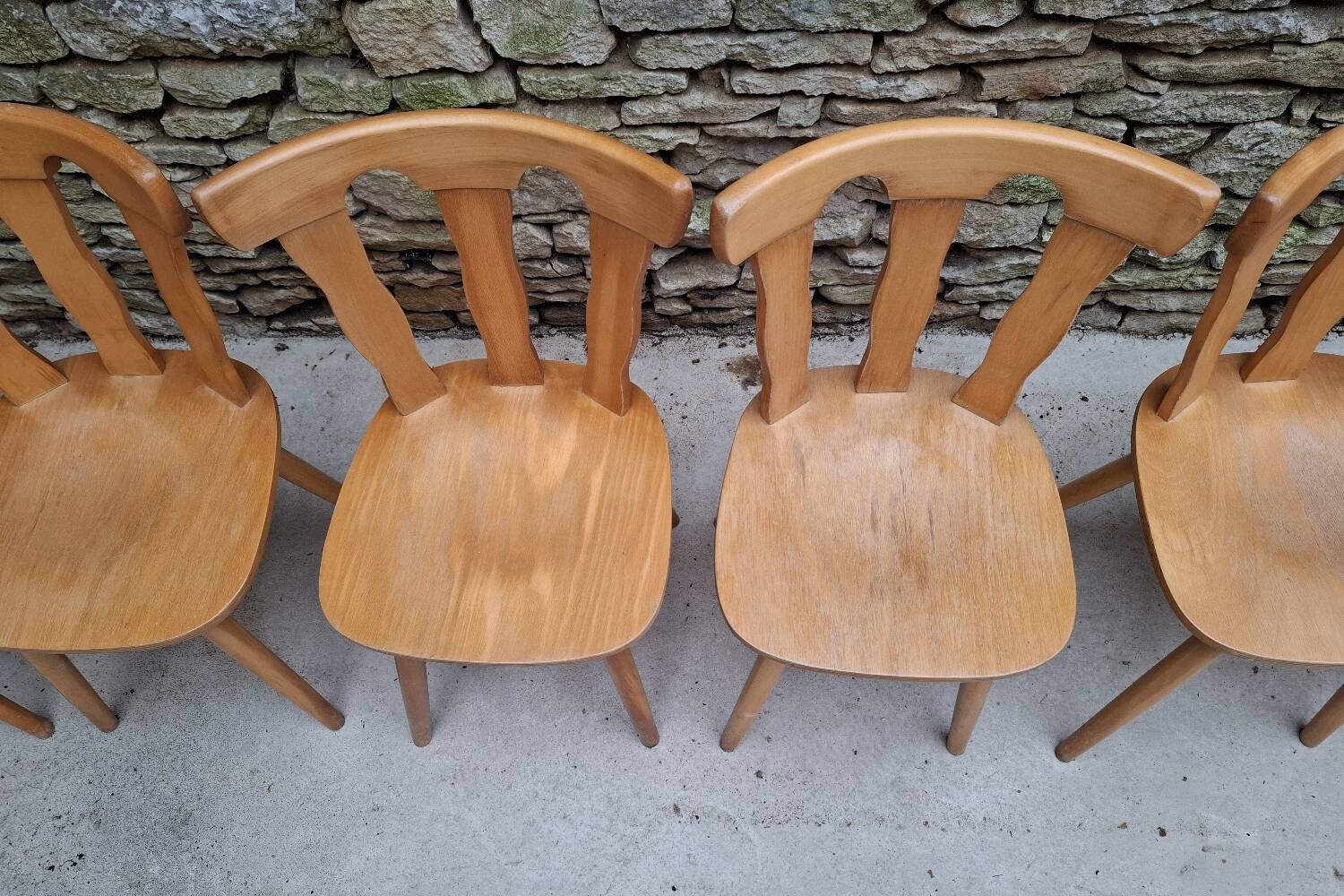 Set of 12 bistro chairs