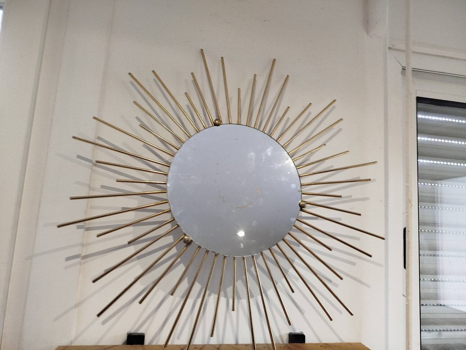 Brass Sun Mirror, 1960s