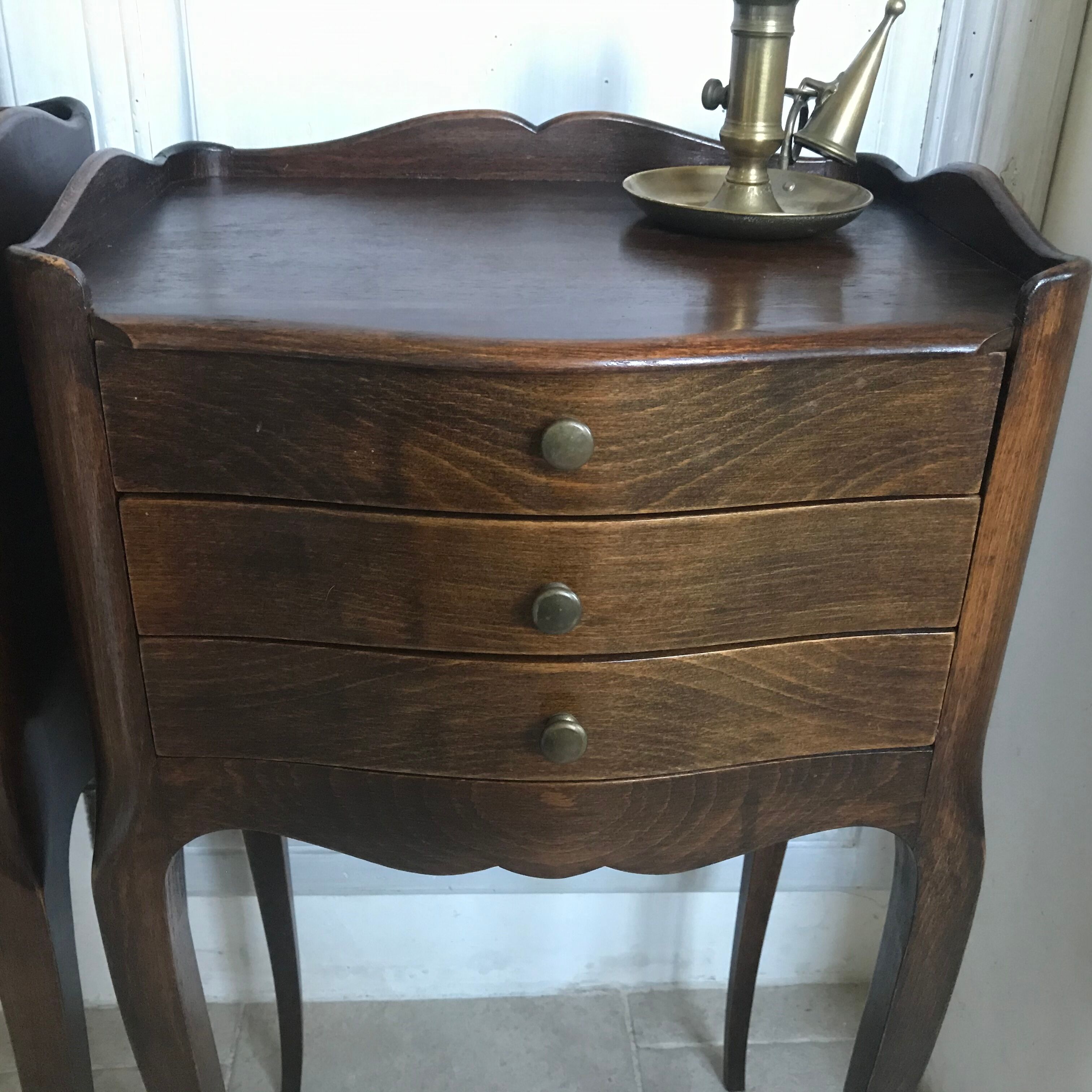 Pair of Louis XV-style bedside tables