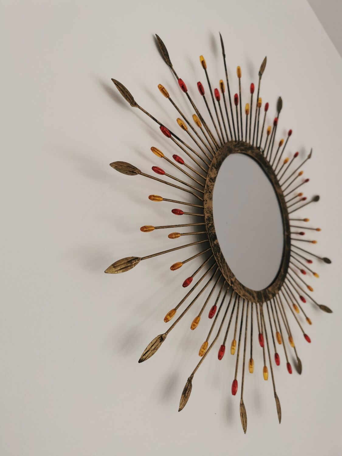 Vintage sun mirror