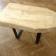 Table basse en bois Douglas