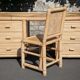 Bamboo desk, large drawer desk with chair, storage, bamboo furniture, interior decoration