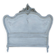 Louis xv style headboard with shabby chic patina