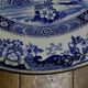 Plat Creil et Montereau décor chinois bleu
