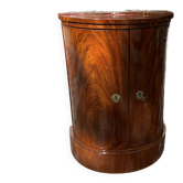 Antique Biedermeier Demi-Lune Mahogany Cabinet 1820