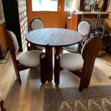 Vintage dining chairs & table by Szedleczky, 1960s, set of 5