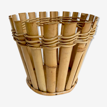 Bamboo and rattan pot cover
