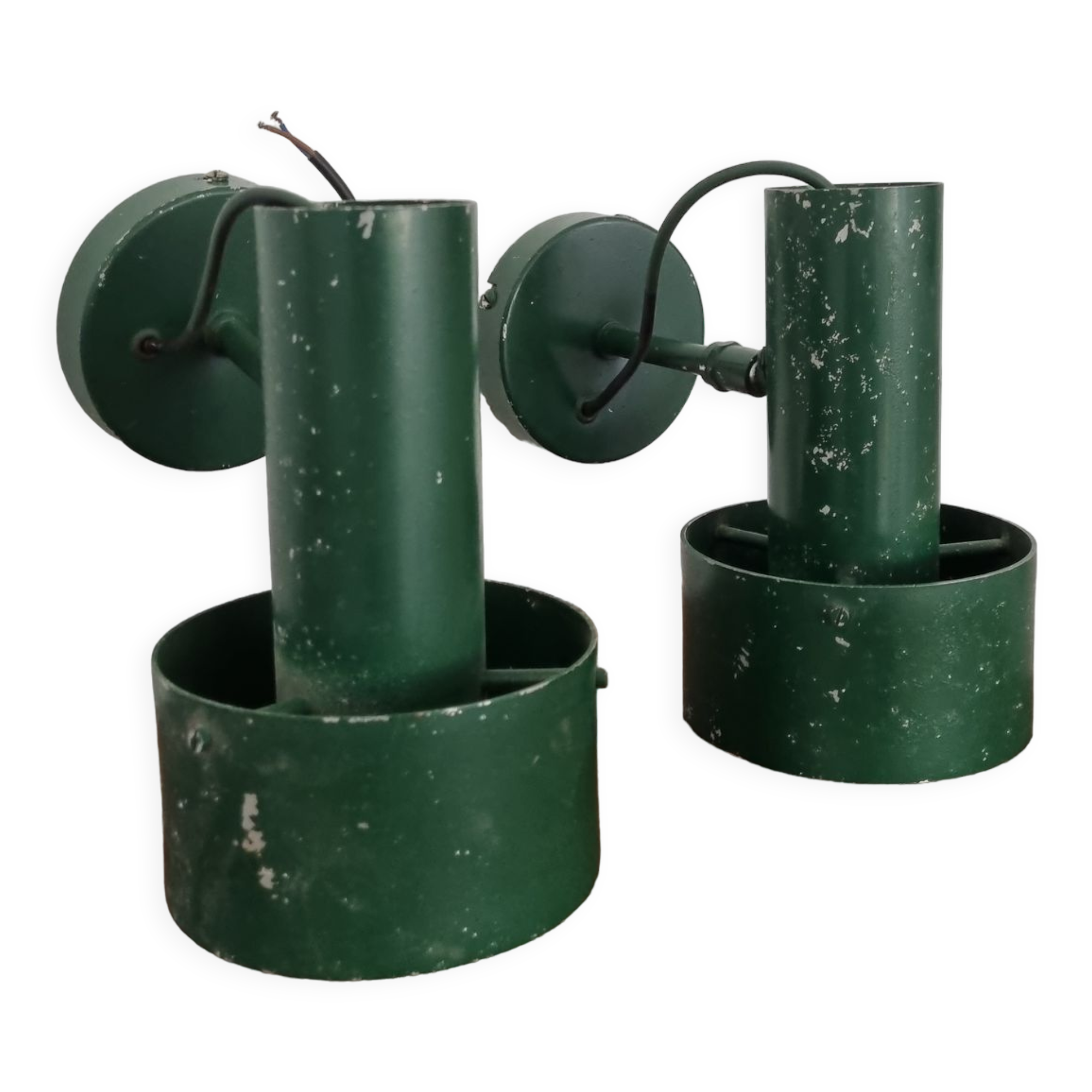 Pair vintage wall lamps