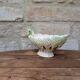 Ancienne saucière décor d'artichauds style barbotine