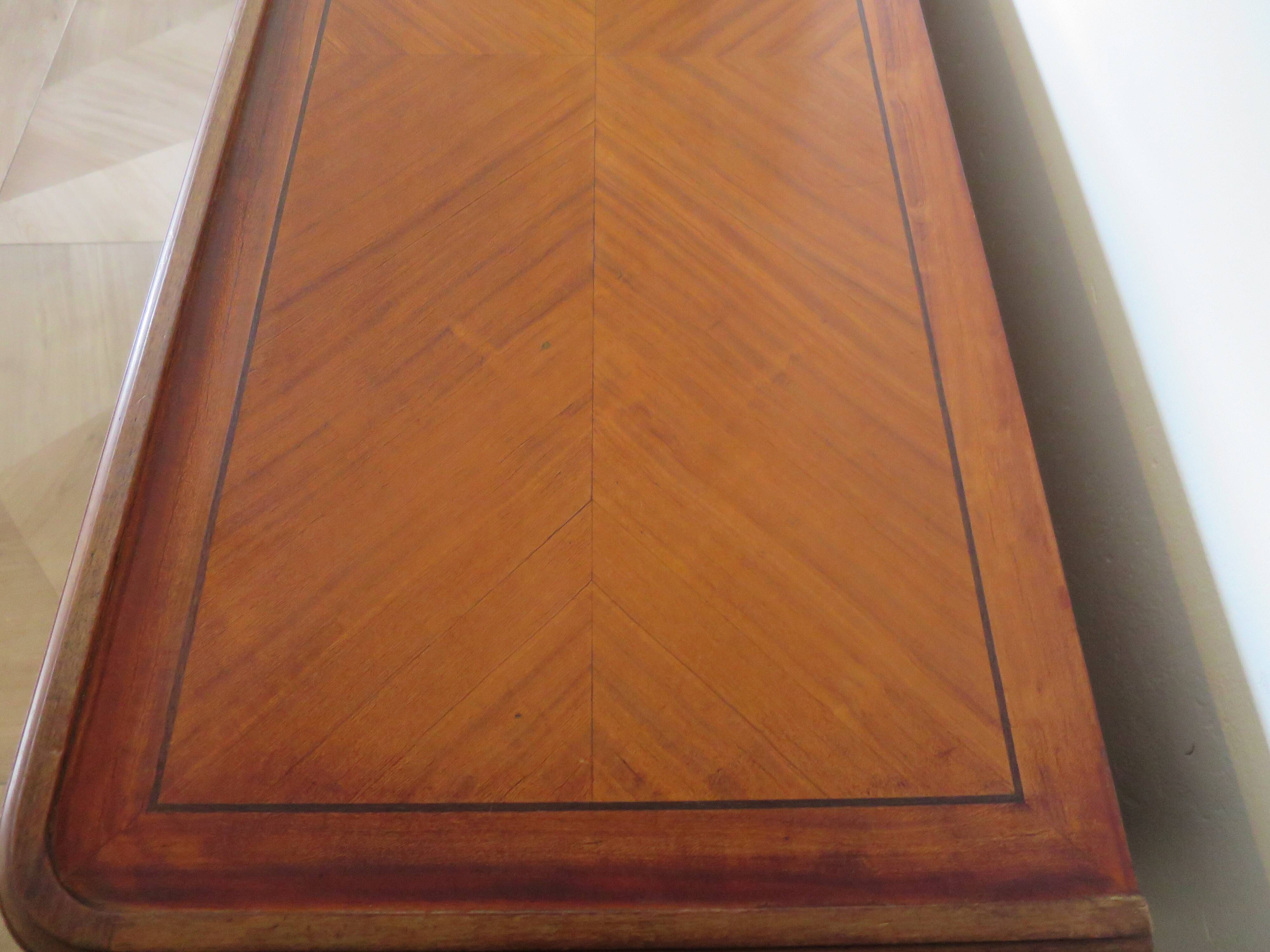 Louis XVI chest of drawers - Bronze - Butterfly wood veneer marquetry - 1930