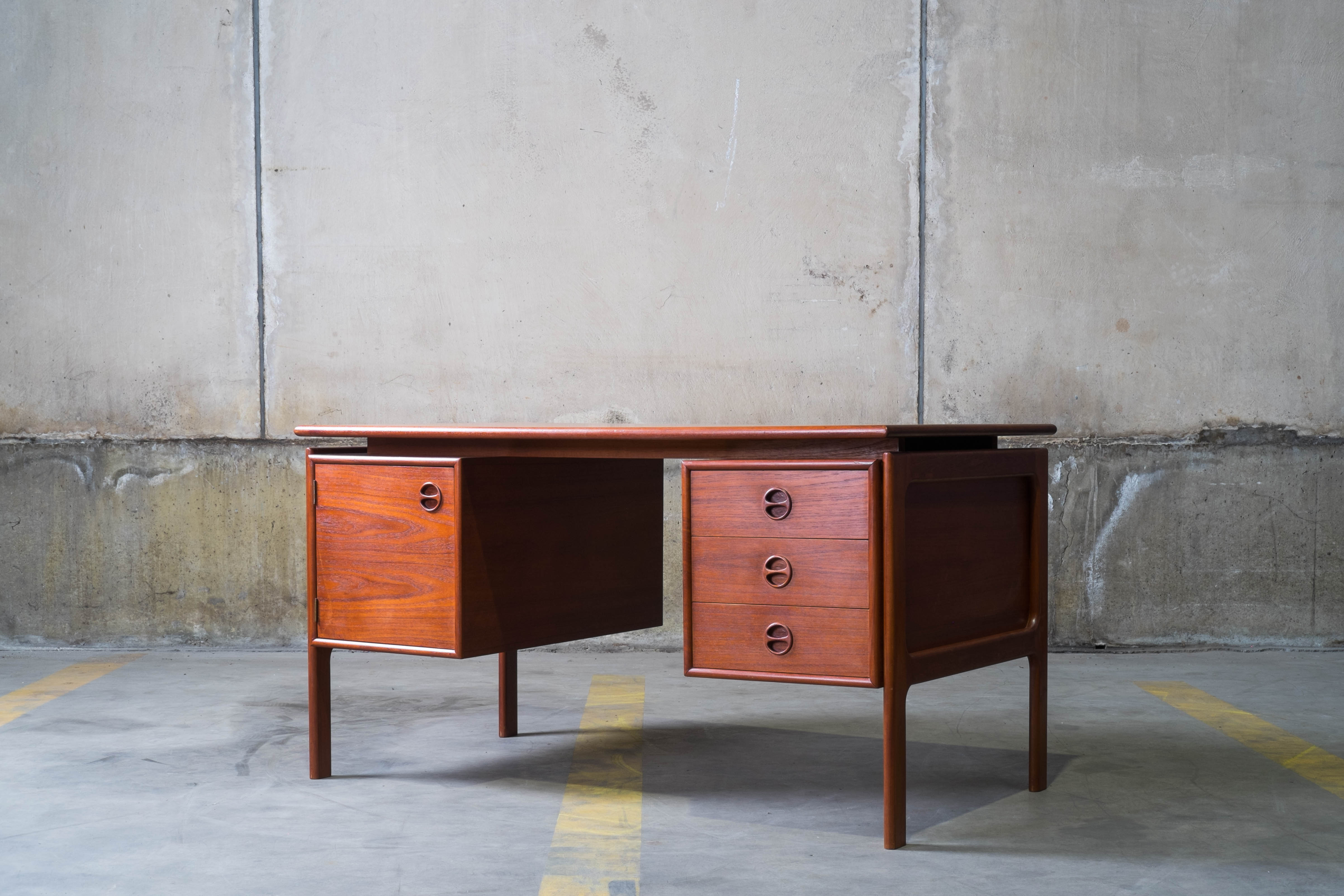 Writing desk designed by gv gasvig and produced by gv møbler in the 1960