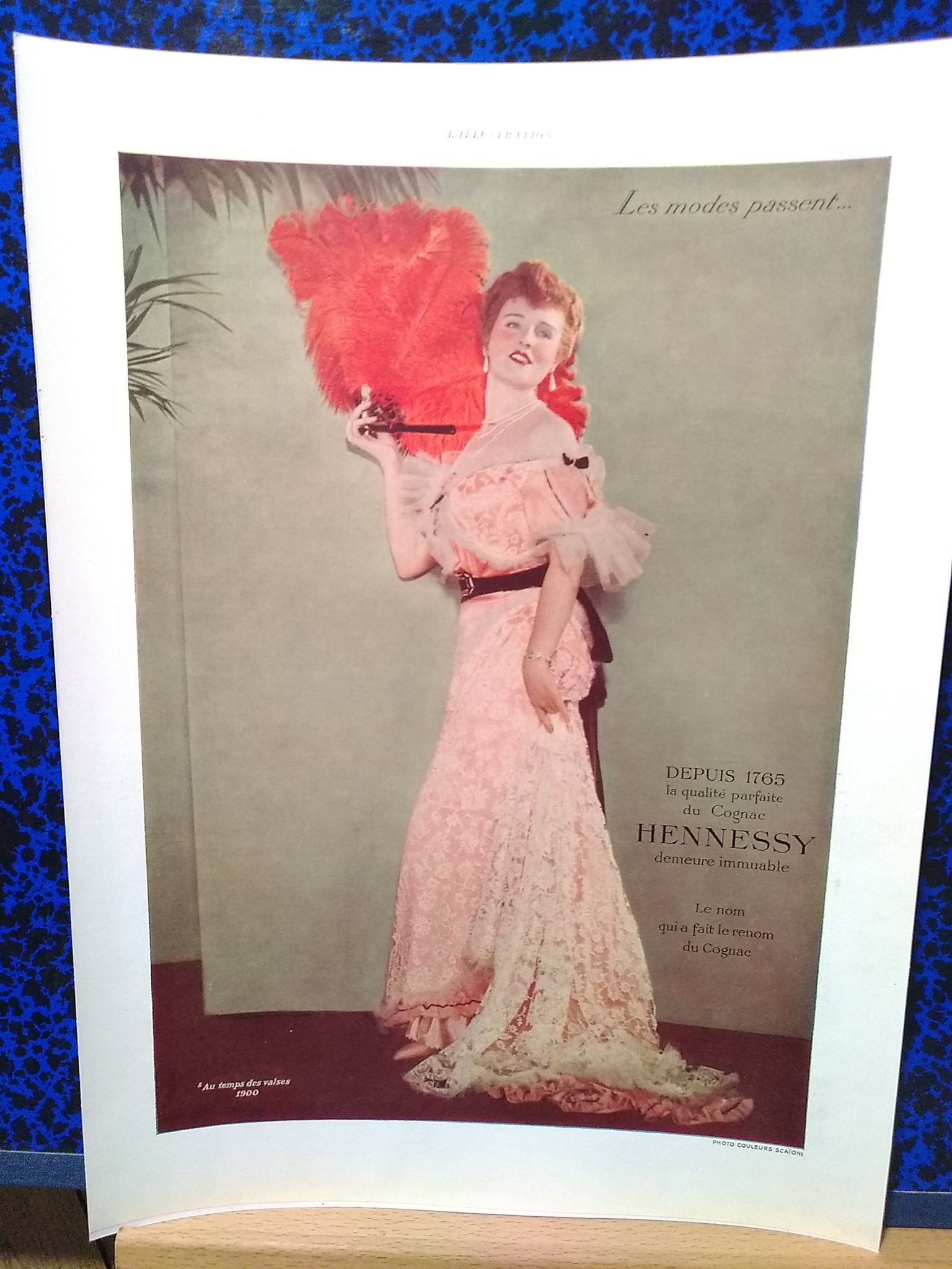 2 fashion ads Hennessy color from 1930 period review