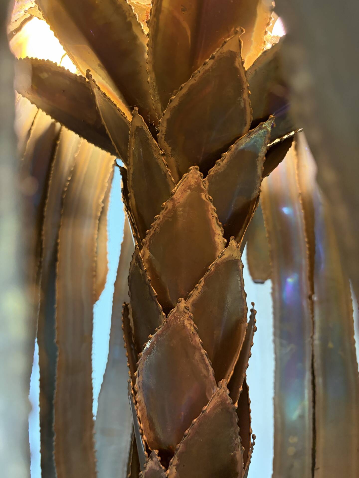 Lampadaire « palmier »  en laiton par Maison Jansen