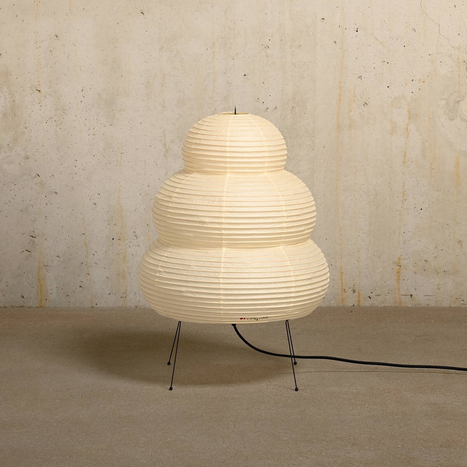 Isamu Noguchi Model 24N Akari Light Sculpture Handcrafted by Ozeki, Japan