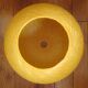Atomic yellow spun fiberglass hanging lamp, early 1960
