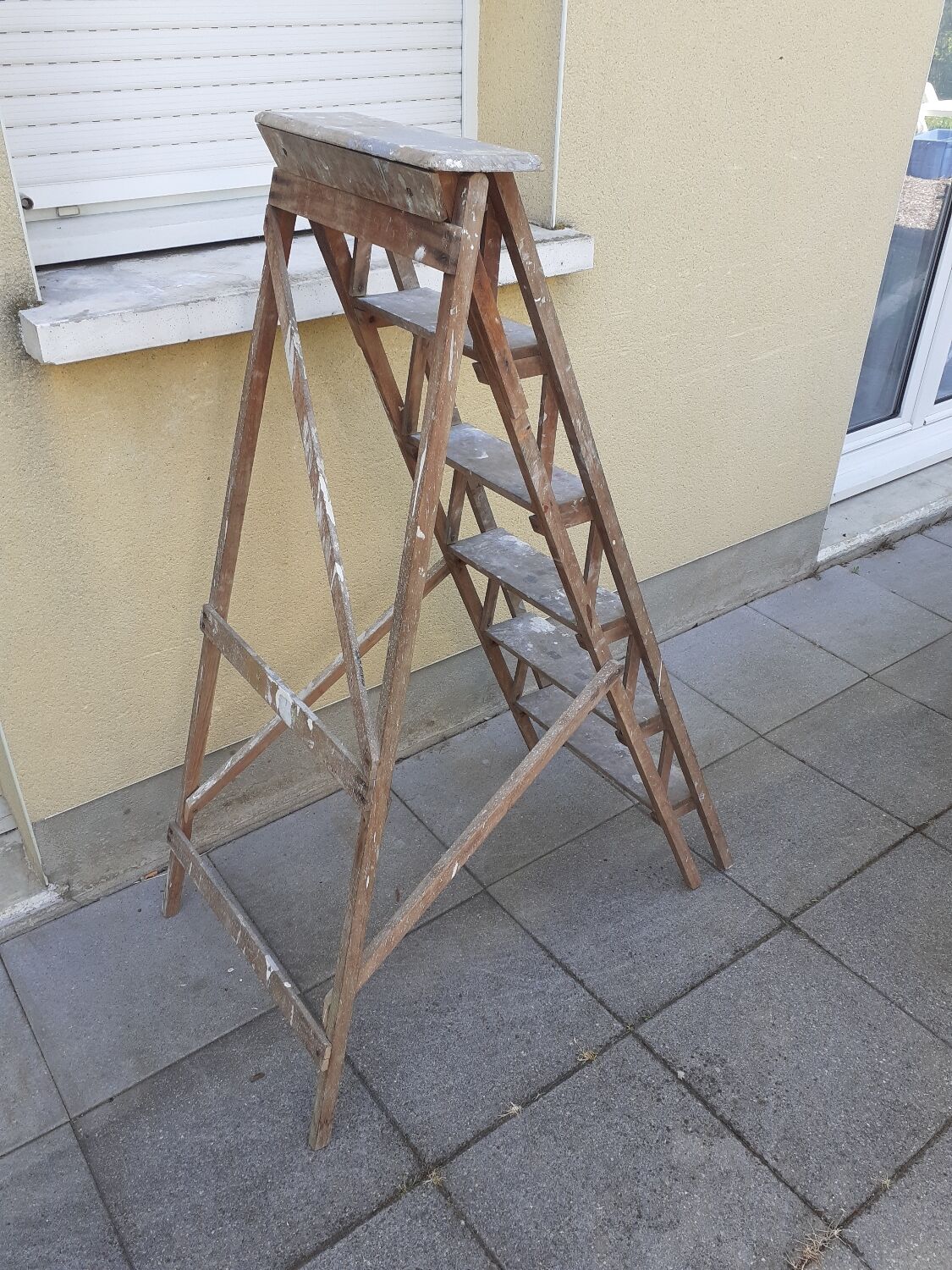Wooden stepladder