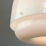 Italian White Medusa Pendant Brass Edition by Luigi Massoni for Guzzini, 1970s