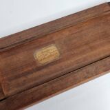 Solid wood bookends with zipper, folding, 1900