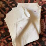 Pair hemp tea towels nineteenth.