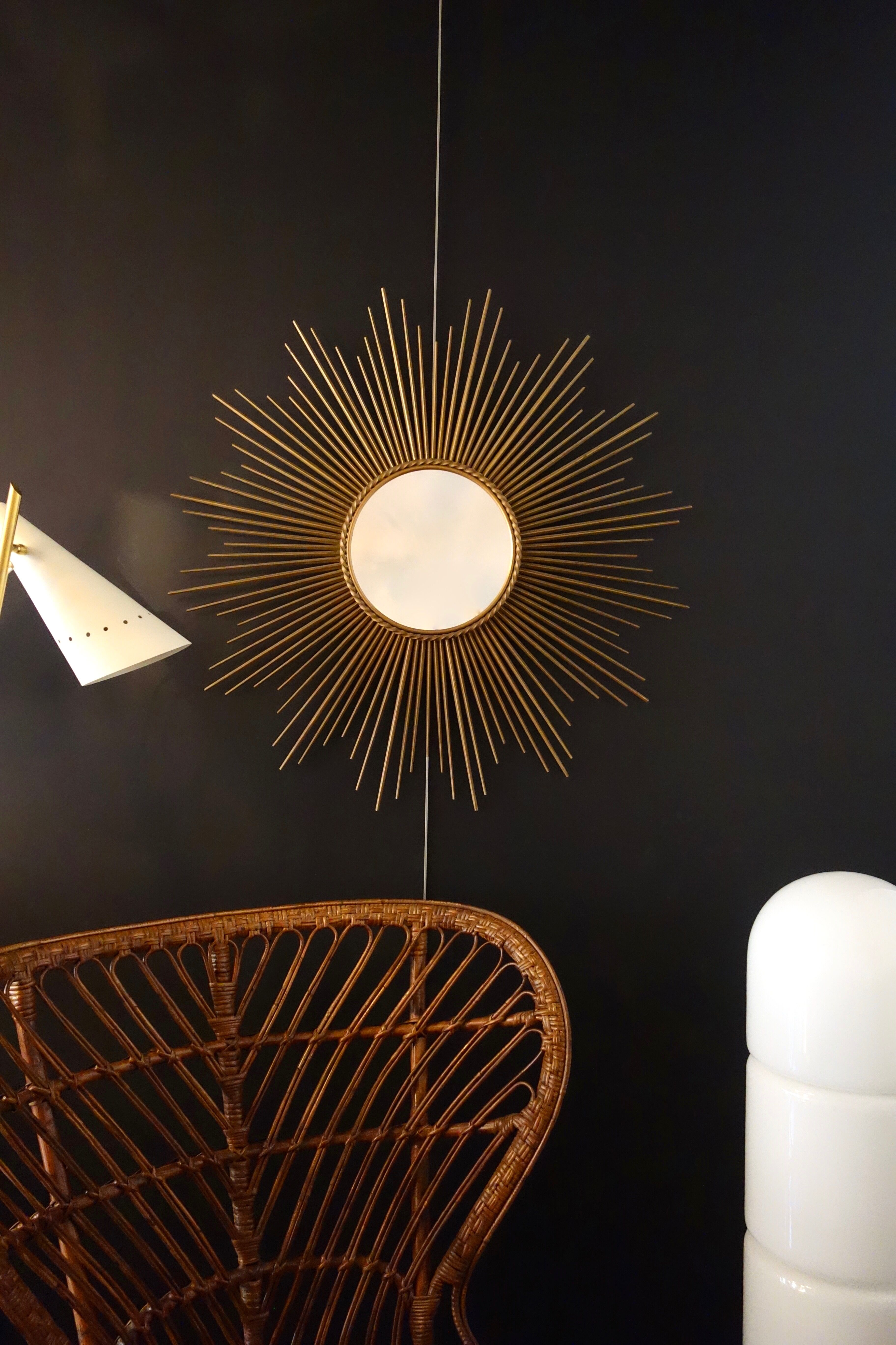 Mirror Sun Chaty Vallauris year 1950 96x96cm