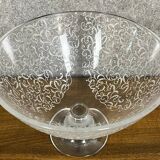 Large Baccarat crystal centerpiece on pedestal