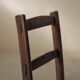 Peasant chair in wood and straw, Folk Art, around 1900