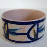 Decorative pot with ceramic lid signed MP