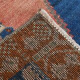 Tapis Vintage Bleu Oriental 4x9, 137x272Cm