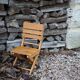 Chaise rustique pour enfant pliante en bois