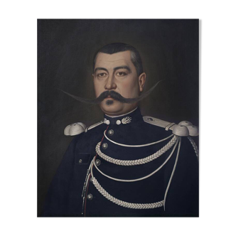 Old portrait - series "The moustached"