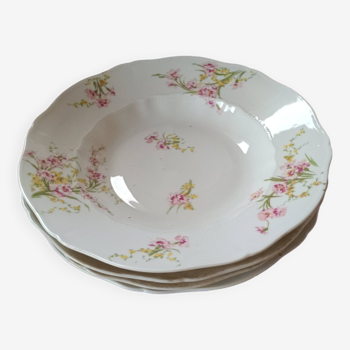 4 Assiettes creuses. Haviland. Limoges.France.