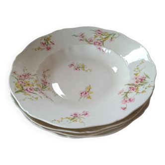 4 soup plates. Haviland. Limoges.France.