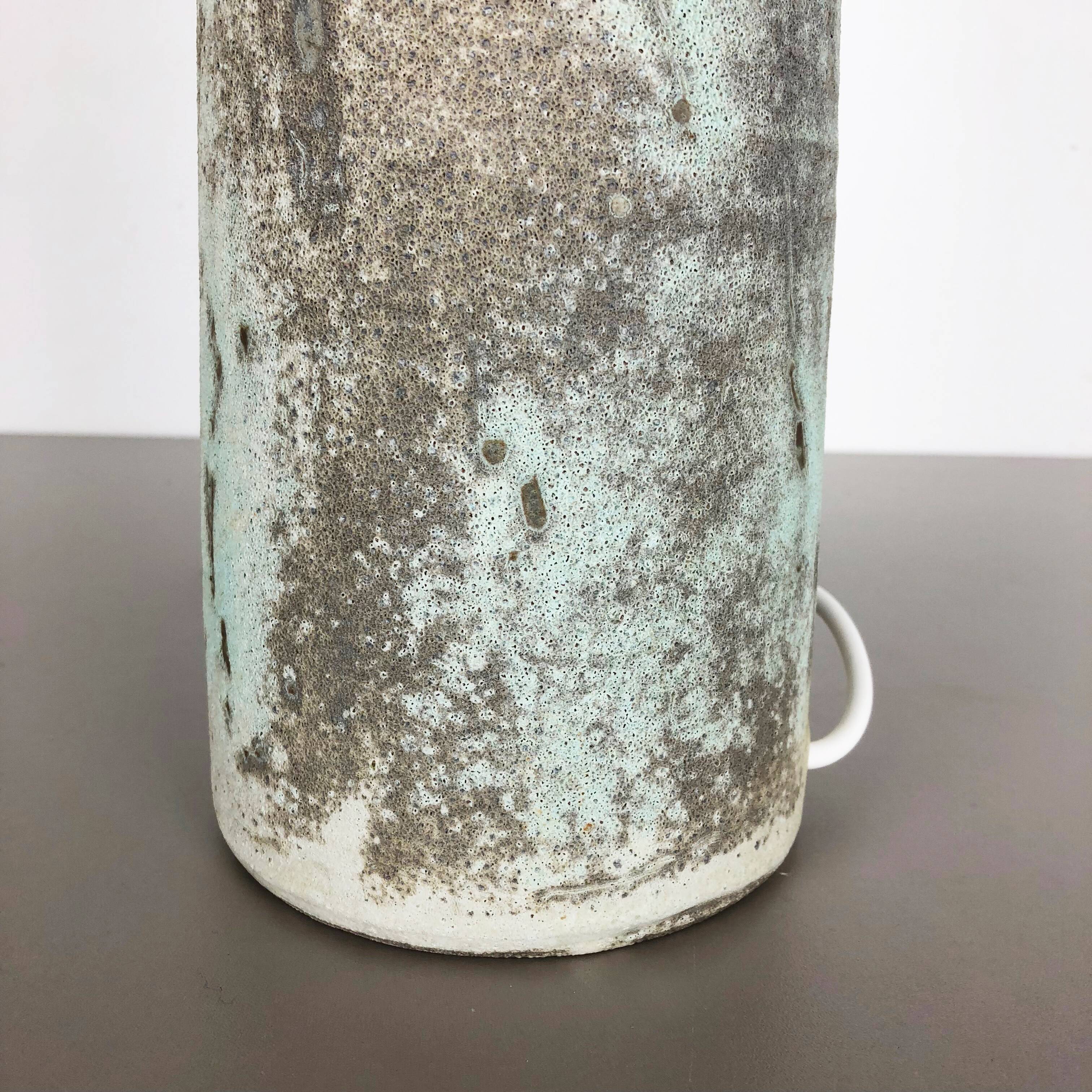 Ceramic studio pottery table light by Piet Knepper for Mobach, Netherlands 1960s