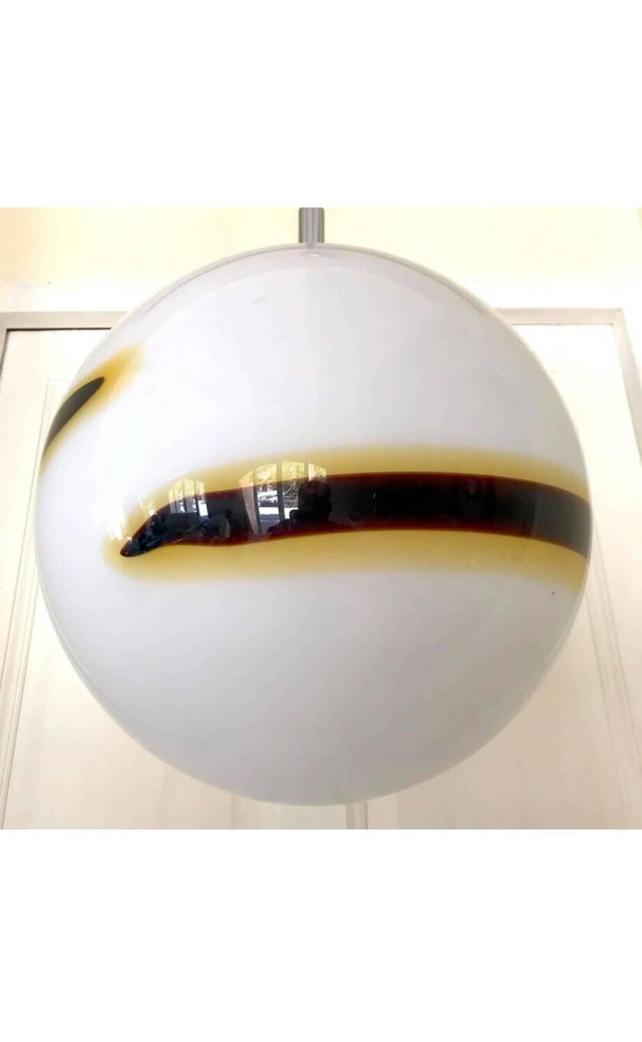 Vistosi Murano glass globe, Italy 1980s