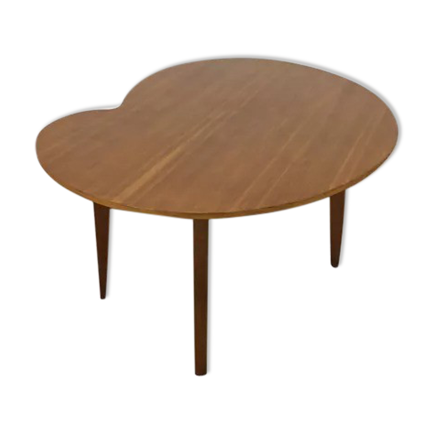 Side table bean wood foot compass, 50s