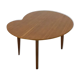 Side table bean wood foot compass, 50s