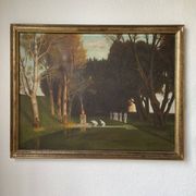 Oil on canvas The Sacred Grove