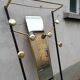 Black and gold vintage wall coat holder