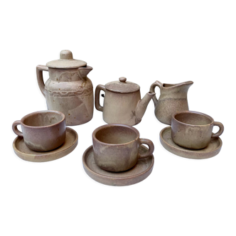 Stoneware coffee/tea set