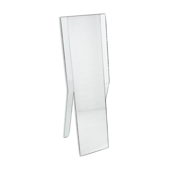 Sculptural Italian design full length mirror
